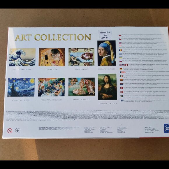 Trefl Art Collection The Kiss 1000 Piece Jigsaw Puzzle Red 27"x19" Print - Picture 8 of 9